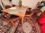 EetTafel + 6 stoelen, Huis en Inrichting, Tafels | Salontafels, 50 tot 100 cm, De monteer worden, 150 tot 200 cm, Rechthoekig