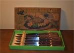 Vintage steakmessen, houten handgrepen, Huis en Inrichting, Ophalen of Verzenden, Nieuw, Hout