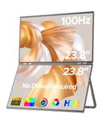 23.8” Dubbele (Dual) Opvouwbare Monitor - 100Hz - Nieuwstaat, IPS, 101 t/m 150 Hz, Nieuw, Full HD