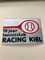 Vintage sticker 70-80 tennisclub Racing Kiel, Ophalen of Verzenden