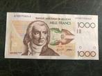 Belgique 1000 francs Gretry TTB+, Postzegels en Munten, Ophalen of Verzenden, Los biljet
