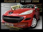 PEUGEOT 207 SW 1.4 ESSENCE ‼️GARANTIE 1 AN CTOK‼️, Auto's, Peugeot, Voorwielaandrijving, Stof, 1360 cc, Zwart