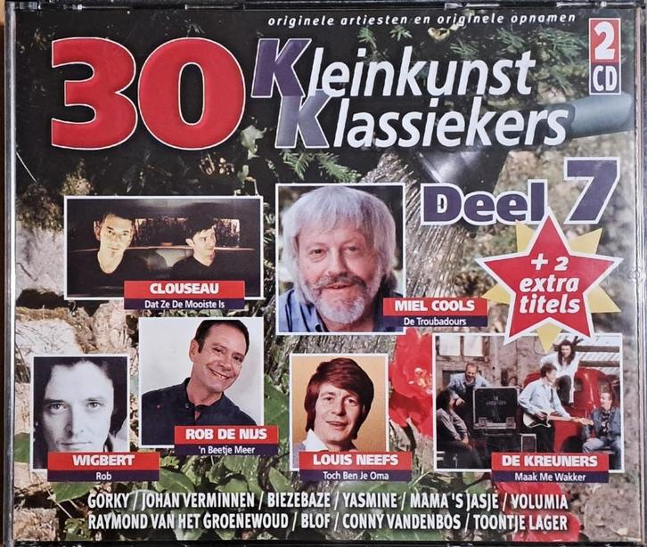 30 KLEINKUNST KLASSIEKERS , Deel 7 ( Orig  Dubbel CD 2005 ), Cd's en Dvd's, Cd's | Nederlandstalig, Pop, Boxset, Ophalen of Verzenden