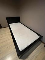 Zwart Ikea Malm bed met matras Gratis, Huis en Inrichting, Ophalen, Gebruikt, Eenpersoons, Zwart