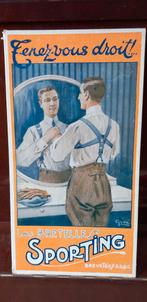 Oude kartonnen reclamebeugels Sporting Gypé, Ophalen of Verzenden, Gebruikt