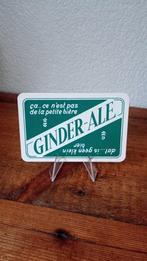 Brasserie bière ancienne carte à jouer Ginder-Ale #2, Collections, Marques de bière, Panneau, Plaque ou Plaquette publicitaire