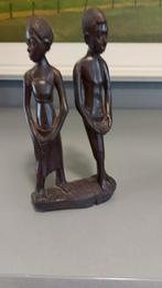 Man en vrouw. Afrikaans. Ebbenhout. 24.hoog, Antiek en Kunst, Ophalen