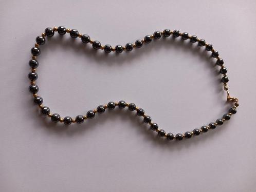 Hematiet halsketting – kralen van 6mm, Hobby en Vrije tijd, Kralen en Sieraden maken, Zo goed als nieuw, Ophalen of Verzenden