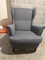 Fauteuil IKEA Strandmon gris anthracite, Huis en Inrichting, Ophalen, 75 tot 100 cm, Zo goed als nieuw, 75 tot 100 cm