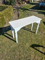 Massief  wit  tafeltje, 100 à 150 cm, 25 à 50 cm, Enlèvement, Utilisé
