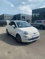 Fiat 500, Auto's, Fiat, Automaat, Zwart, Lederen bekleding, Wit