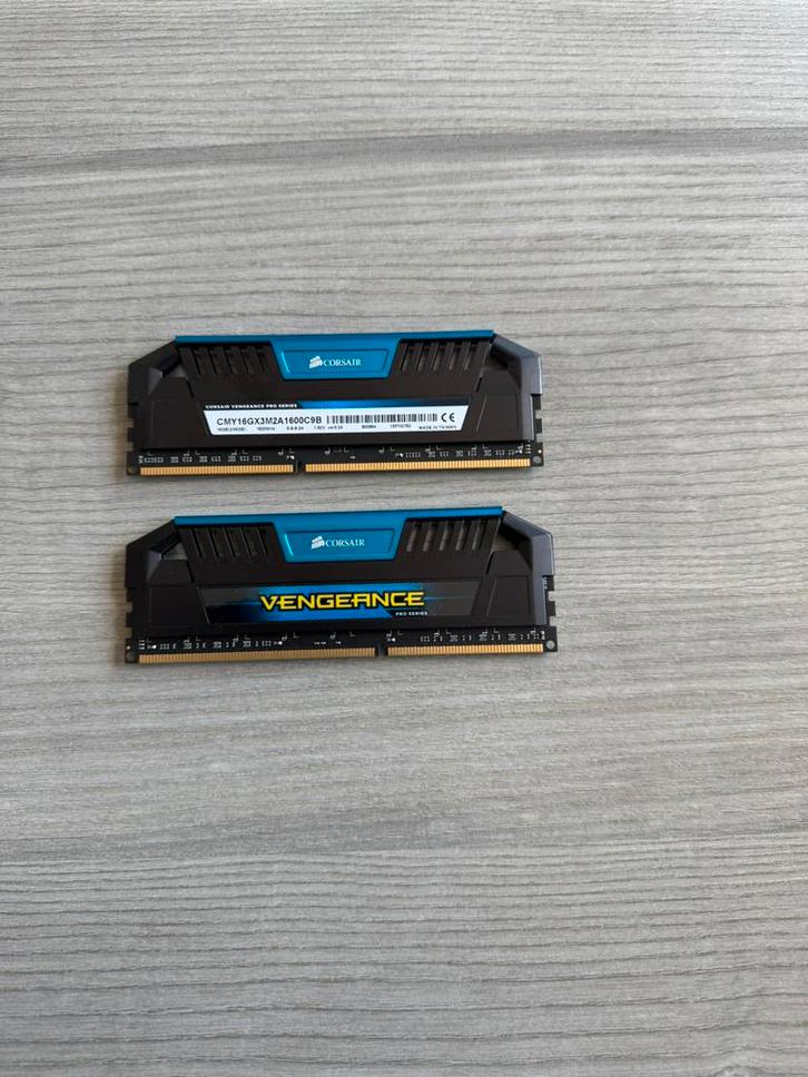 Corsair Vengeance DDR3 8GB X2 – 1600MHz, Computers en Software, RAM geheugen, Zo goed als nieuw, Desktop, 8 GB, DDR3, Ophalen