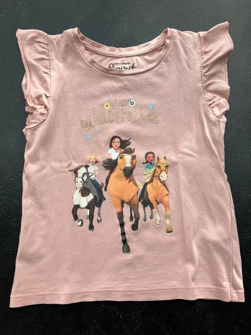 T-shirt met kapmouwtjes en print van Spirit - 110 - C&A, Kinderen en Baby's, Kinderkleding | Maat 110, Gebruikt, Meisje, Shirt of Longsleeve