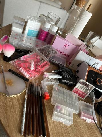 Pink gellac set + Beeperfect elektrische nagelvijl, Enlèvement ou Envoi