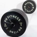 Barre d'haltères olympique PH Fitness 20 kg + plaques pare-c, Enlèvement ou Envoi, Neuf