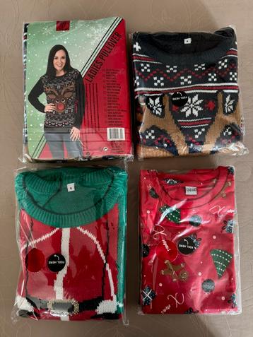 Set van 4 kersttruien in verschillende maten beschikbaar voor biedingen
