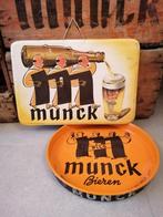 Alles gezocht van Munck pils brouwerij De Gomme Ruddervoorde, Utilisé, Enlèvement ou Envoi, Verre ou Verres