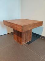 table basse bois massif l59,5xL59,5xH45,5cm, Maison & Meubles, Tables | Tables de salon, Enlèvement, Utilisé