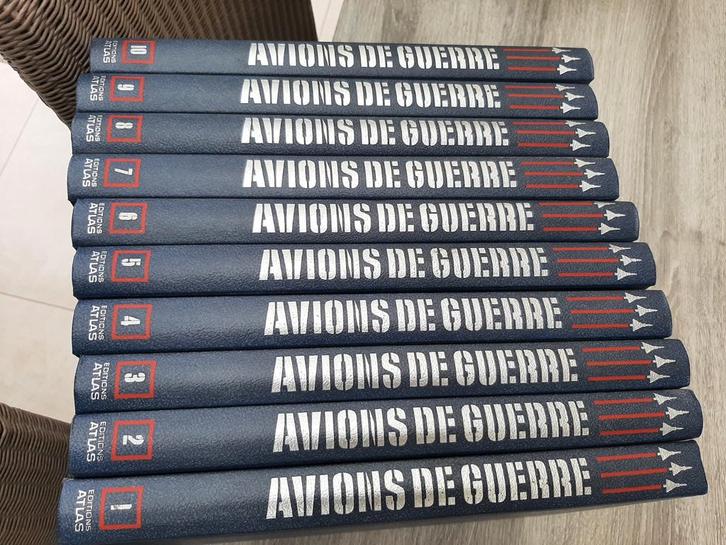 Volledige set 10 delen. Avions de guerre, Livres, Encyclopédies, Enlèvement
