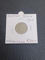 NED. INDIE 1/4 GULDEN 1910, Ophalen of Verzenden