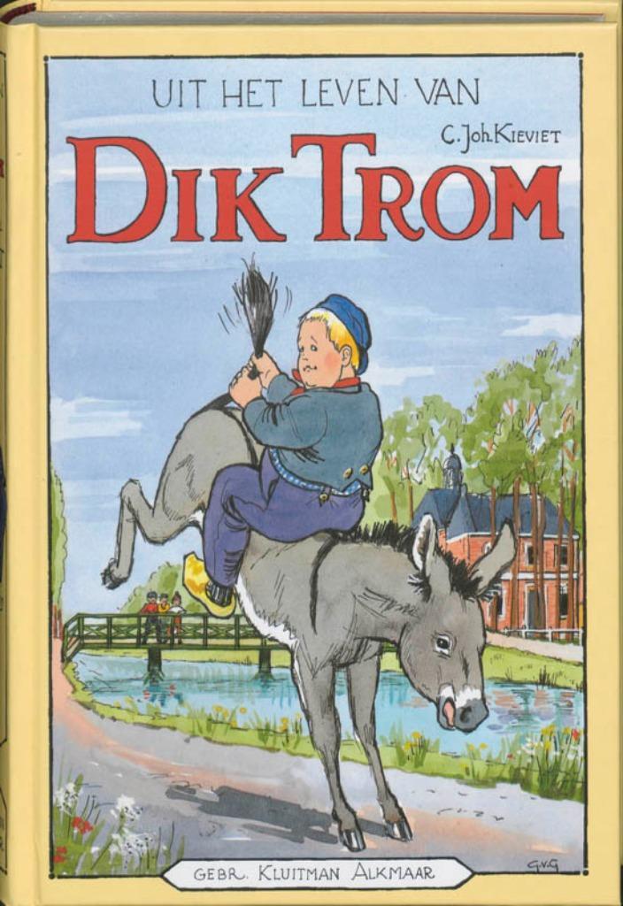 Uit het leven van Dik Trom C.John Kieviet 192 blz, Boeken, Kinderboeken | Jeugd | 10 tot 12 jaar, Zo goed als nieuw, Ophalen of Verzenden