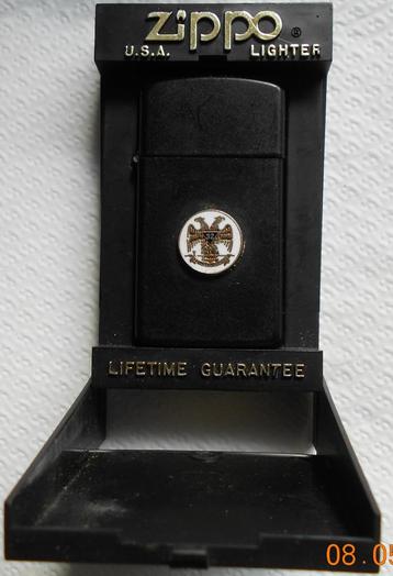 Zippo Vrijmetselarij. Spekvlees in een deco-test. beschikbaar voor biedingen