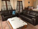 lederen salon, Huis en Inrichting, Ophalen, Zo goed als nieuw, Leer