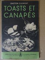 Gaston Clement Toasts et canapés 1950 vintage kookboekje, Boeken, Kookboeken, Gaston Clement, Overige typen, Ophalen of Verzenden
