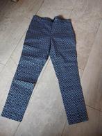 blauw/witte broek zara m36, Comme neuf, Zara, Taille 36 (S), Bleu