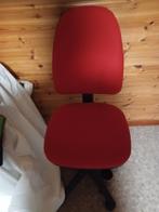 Bureau stoel, Huis en Inrichting, Ophalen, Zo goed als nieuw, Rood, Bureaustoel