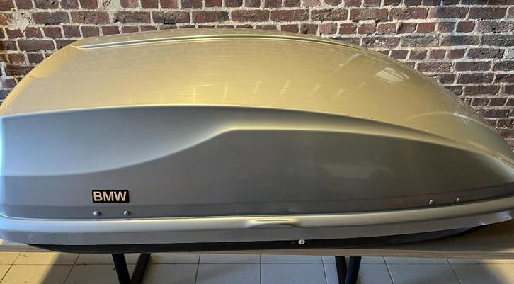 Barres de toit + coffre de toit pour BMW X1, Auto diversen, Dakkoffers, Gebruikt, Ophalen