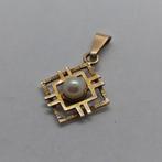 Gouden Hanger 9k met parel 1.7 gram, Ophalen of Verzenden, Zo goed als nieuw, Goud, Met parel