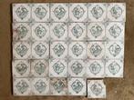 Lot de carreaux anciens en faïence décorative, Carrelage mural, Moins de 20 cm, Enlèvement, Utilisé