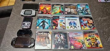 Retrogaming-console + Gameboy PSP PS3 DS-gamecollectie beschikbaar voor biedingen