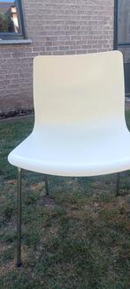 6  witte ( meer gebroken wit) stoelen. ( Ikea )., Huis en Inrichting, Ophalen, Wit