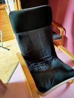 chaise à bascule / chaise relax, Noir, Bois, Enlèvement, Utilisé