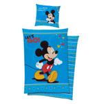 Mickey Mouse Dekbedovertrek 140 x 200 cm - Let's Go, Blauw, Dekbedovertrek, Nieuw, Ophalen of Verzenden