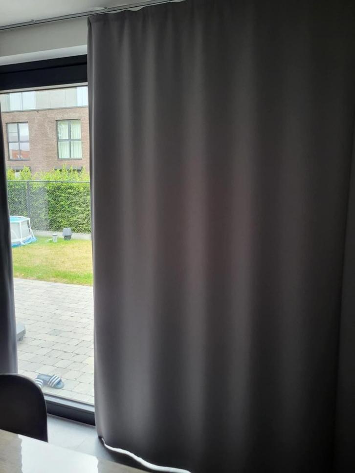 Verduisterende gordijnen, Huis en Inrichting, Stoffering | Gordijnen en Lamellen, Grijs, Ophalen