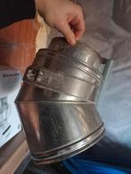 Bocht dubbelwandig kachelbuis binnen 180mm., Ophalen of Verzenden, Zo goed als nieuw