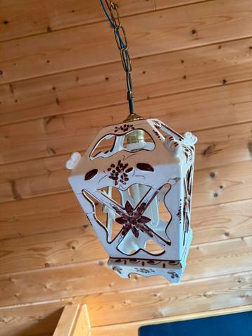 Keramieken vintage hanglamp – lantaarnstijl beschikbaar voor biedingen