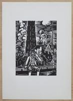 Houtsnede van Frans Masereel: MECHELEN, Verzenden