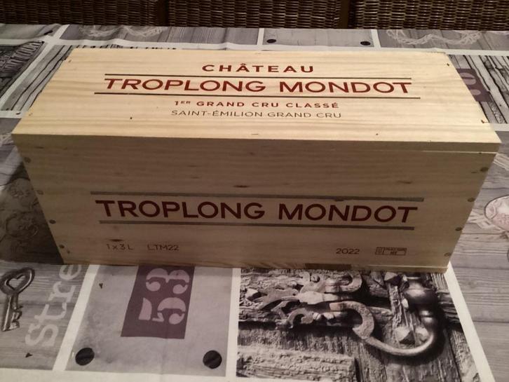 1Double Magnum du Château Troplong Mondot 2022en CBO., Collections, Vins, Neuf, Vin rouge, France, Pleine, Enlèvement ou Envoi