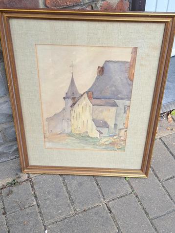 Aquarelle frasnes signe matoyen beschikbaar voor biedingen