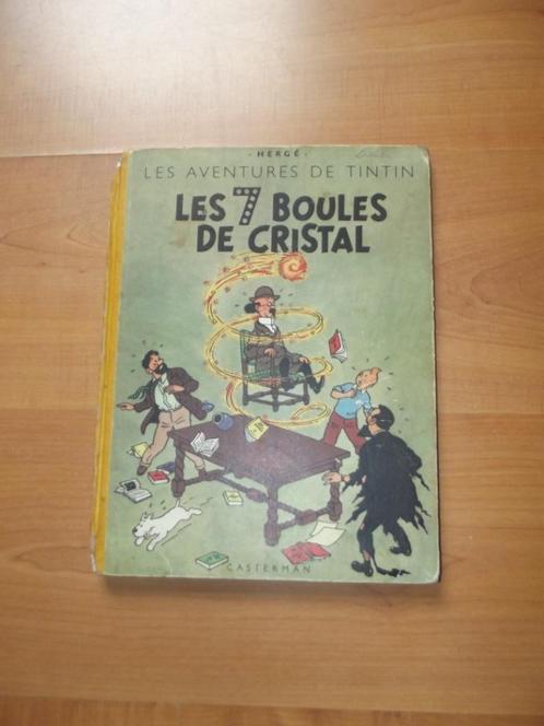TINTIN "Les 7 Boules de Cristal" - EO B2 1948, Boeken, Stripverhalen, Gelezen, Eén stripboek, Ophalen of Verzenden