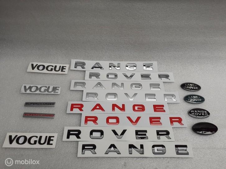 Logo Land Range Rover L322 Vogue Letters Logo's P38 L405, Auto-onderdelen, Klein materiaal, Land Rover, Gebruikt, Ophalen of Verzenden