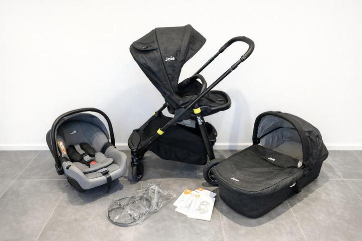 Ensemble poussette Joie complet + lit de voyage + siège auto, Enfants & Bébés, Poussettes & Combinaisons, Comme neuf, Poussette
