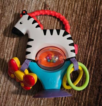 Fisher Price zebra met zuignap voor op tafel 