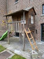 Houten glijbaan, maisonette, kinderen, Kerstmis, Kinderen en Baby's, Speelgoed | Buiten | Speeltoestellen, Ophalen, Gebruikt, Glijbaan