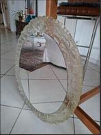 vintage Hillebrand spiegel/verlichting mid-century acryl, Moins de 100 cm, Comme neuf, Enlèvement, 50 à 75 cm