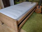 Eenspersoonsbed met electrische Lattenbodem en Bamboo matras, Huis en Inrichting, Ophalen, Verstelbaar, 90 cm, Eenpersoons